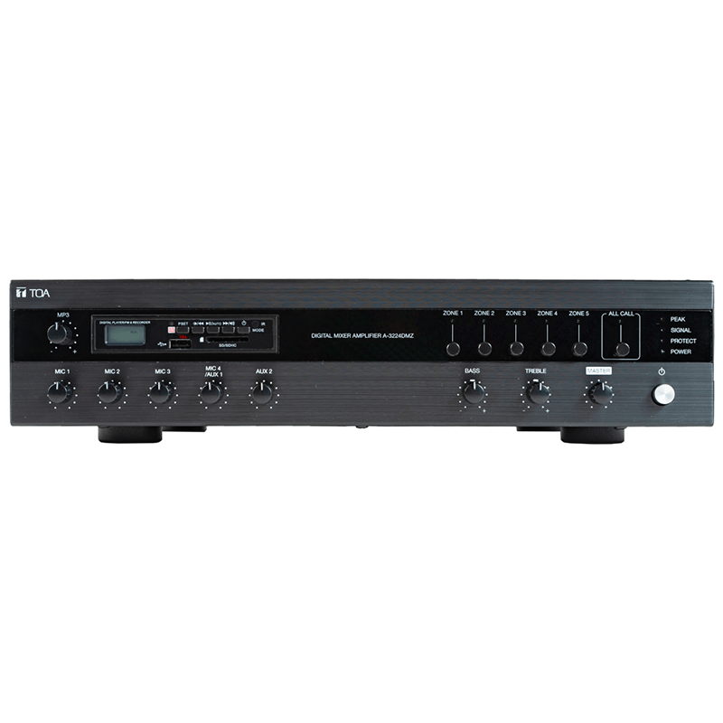 A-3248DMZ-AS   Digital PA Amplifier + MP3 + 5 Zones (480 W)